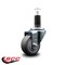 Service Caster 3'' Thermoplastic Rubber Wheel Swivel 1-1/4'' Expanding Stem Caster SCC-EX20S314-TPRB-114 - alternate 2